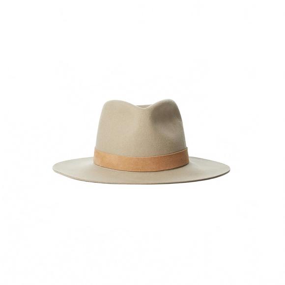 NEW JANESSA LEONE women's ross wool fedora hat in clay - Picture 1 of 5